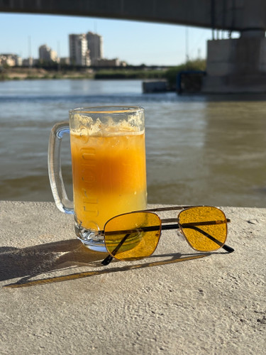 عینک افتابی برند ریبن Rayban زنانه مردانه شب و روز uv400 شیشه نارنجی