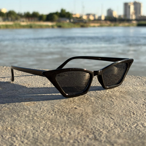 عینک افتابی گربه ای فشن ترند uv400 مشکی