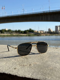 عینک افتابی برند ریبن Rayban زنانه مردانه شب و روز uv400 فریم طلایی جنس فلزی