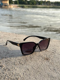 عینک افتابی گربه ای مشکی همیشه ترند uv400 مردانه زنانه همراه کاور و دستمال